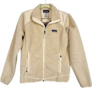 Patagonia Sherpa Fleece Full Zip Mesh Lined Outdoors Jacket Medium Lightweight